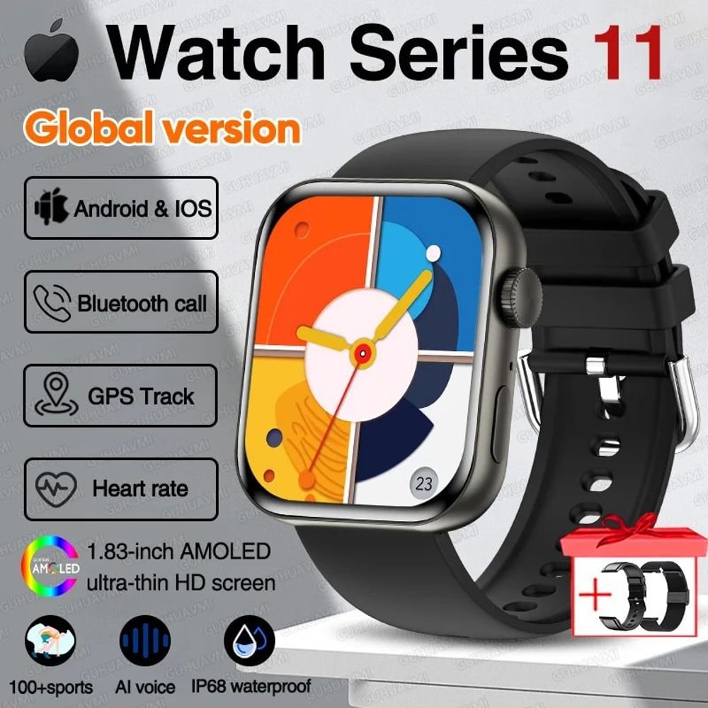 Watch Series 11 Smart Watch GPS Trajectory AMOLED Display Pro Bluetooth Call Sport Waterproof S 14