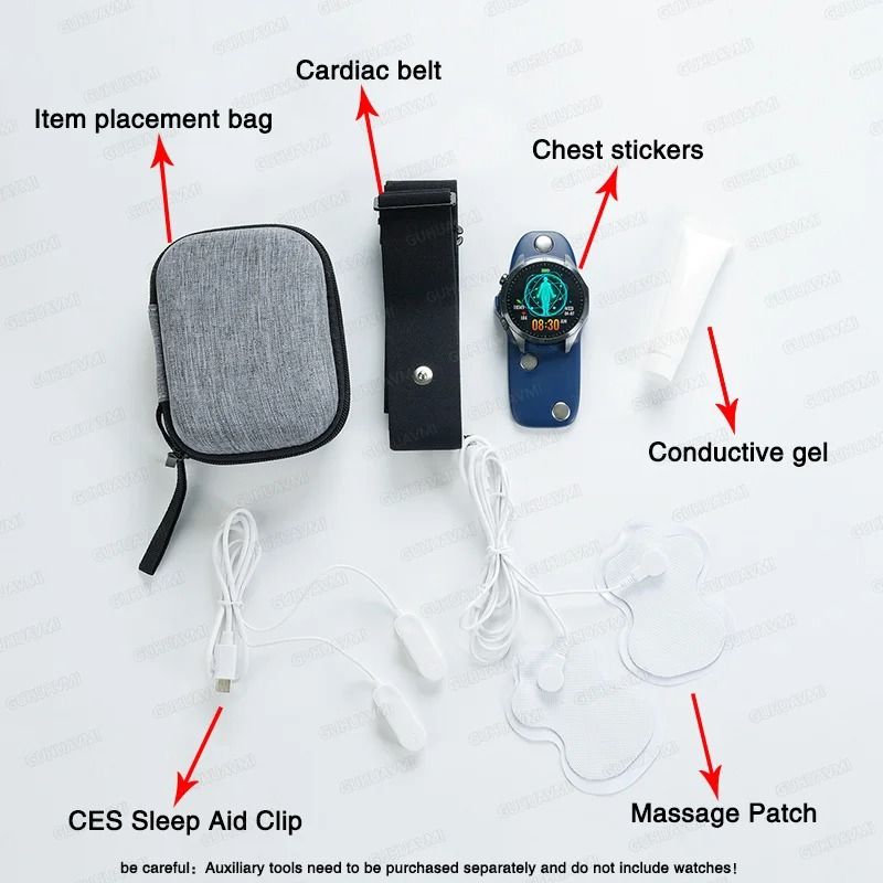 Pulse ECGPPG Health Smart Watch Blood Lipid Uric Acid BP Monitor Pro Mens Laser Care Body Fat S