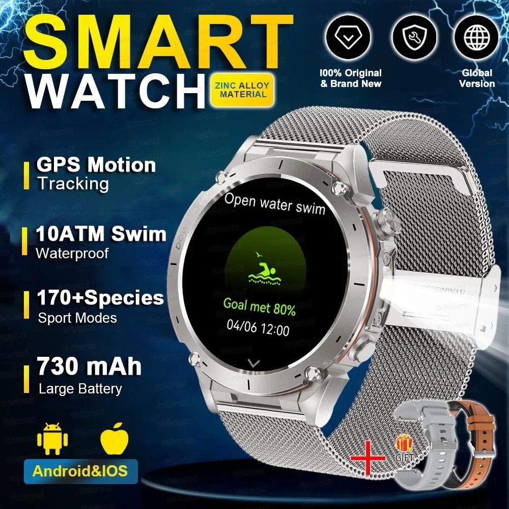 Stratos 4 GPS Tactical Smart Watch 143 AMOLED HD Display Compass Pro Barometric Altimeter Flash 13