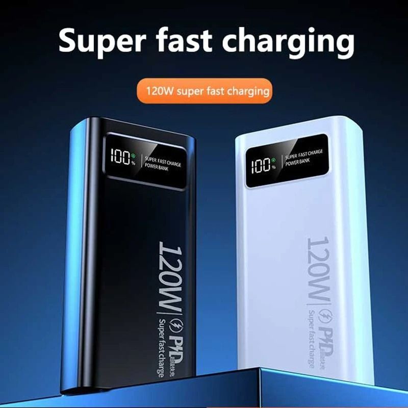 120W Super Fast Charging Power Bank 50000mAh UltraHigh Capacity Digital Display Pro Power Station 2