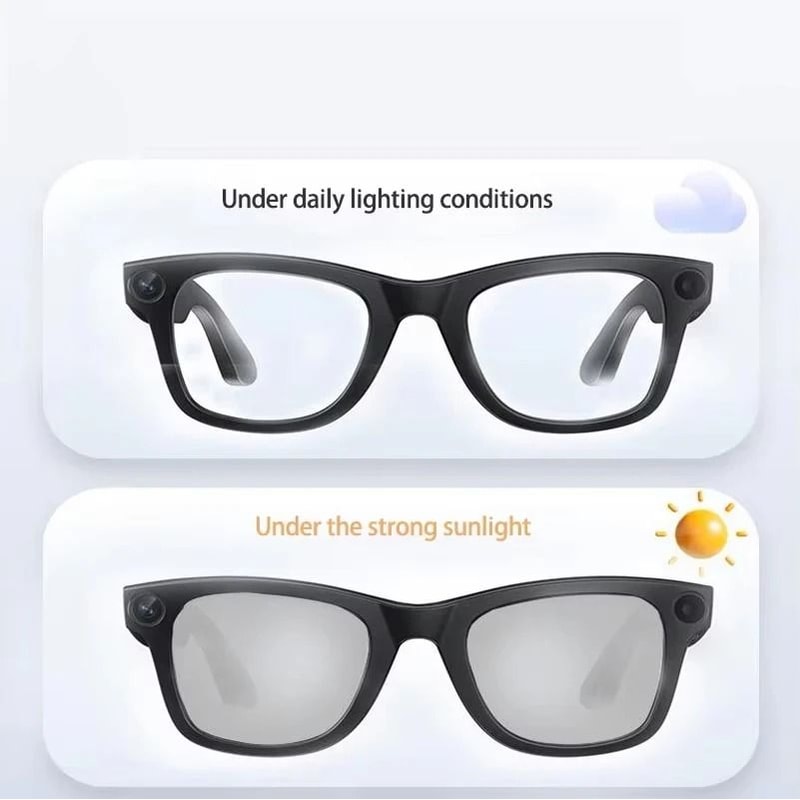 4K HD AI Smart Bluetooth Glasses 800W Pixel Camera Voice Translation Pro Waterproof Photo Video 12