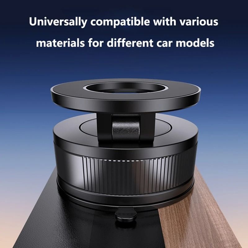 Vacuum Magnetic Car Phone Holder 360 Adjustable Suction Cup PocketSized Foldable Magnetic Mount 2