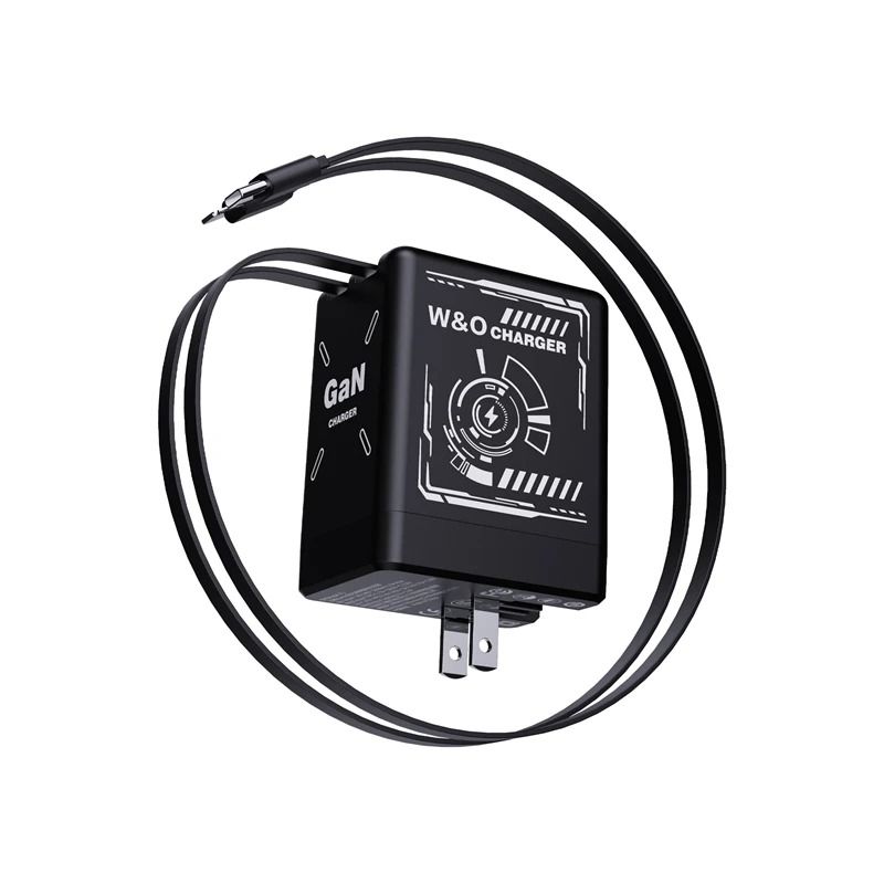 Telescopic GaN Fast Charger 65W Retractable Compact Power Station 7