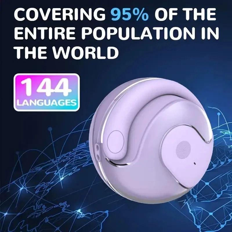 Ai Wireless Translation Earphones 150 Language Support Ceramic Speaker Pro OWS OpenEar Bluetooth 0