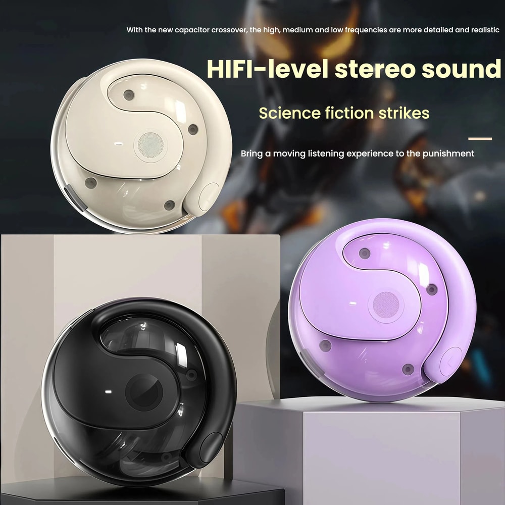Ai Wireless Translation Earphones 150 Language Support Ceramic Speaker Pro OWS OpenEar Bluetooth 1