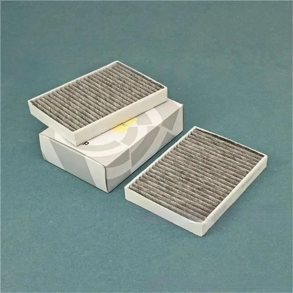 Cabin Air Filter 2pc Set Activated Carbon Filtration Precision Fit For BMW 5 6 7 Series 3