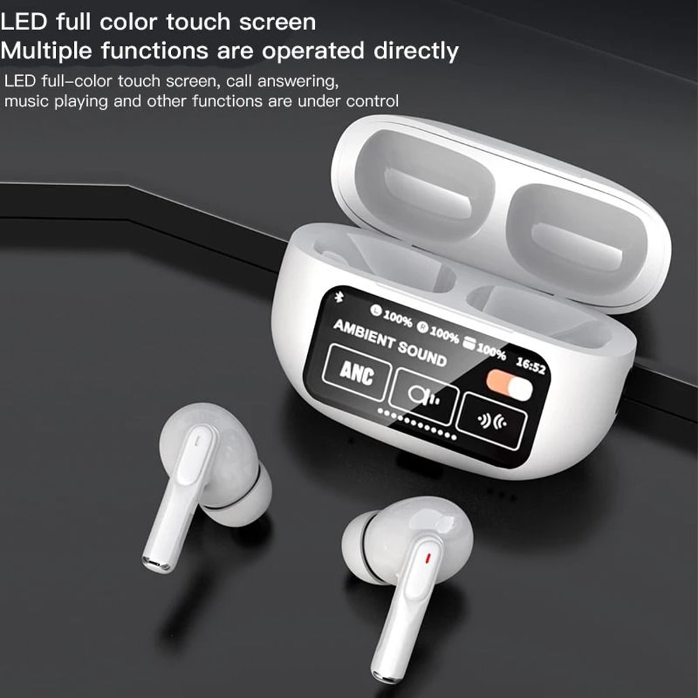 Smart LED Touch Screen Earbuds Bluetooth 54 ANCENC HiFi Sound TWS Gaming Headphones 4