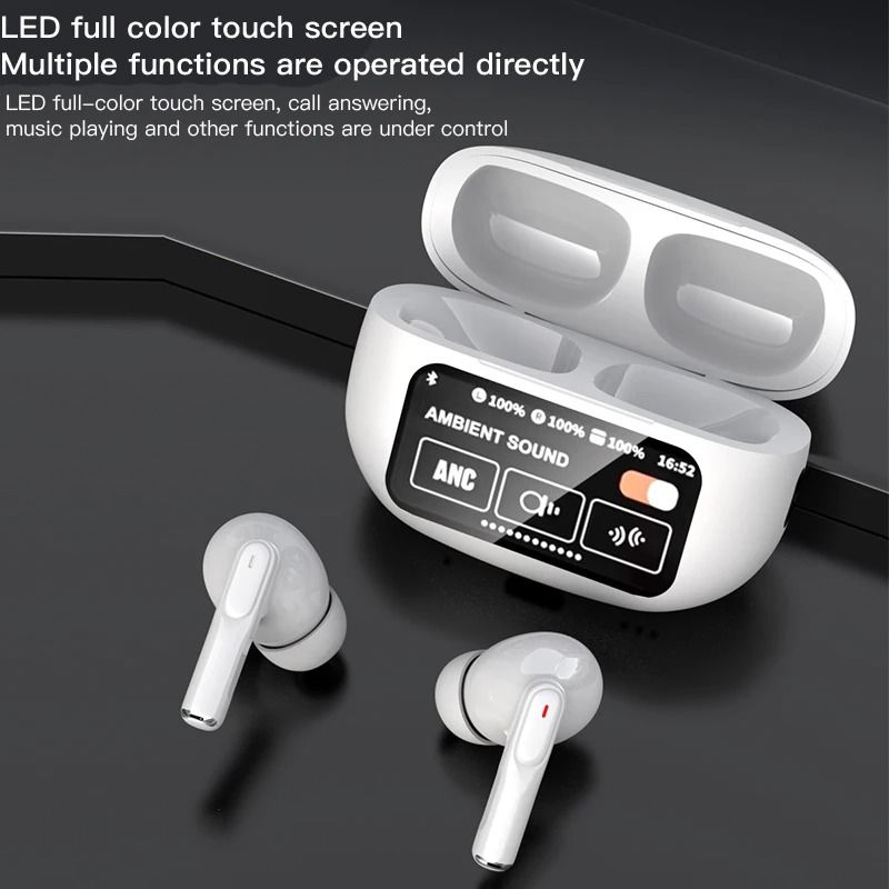 Smart LED Touch Screen Earbuds Bluetooth 54 ANCENC HiFi Sound TWS Gaming Headphones 4