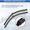 Premium Front Windshield Wiper Blades 2222 HighPerformance Natural Rubber Mercedes C GLC Class F 4