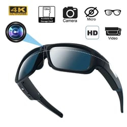 4k hd smart camera glasses – ultra-high definition video recording – hands-free pov camcorder for cycling & driving