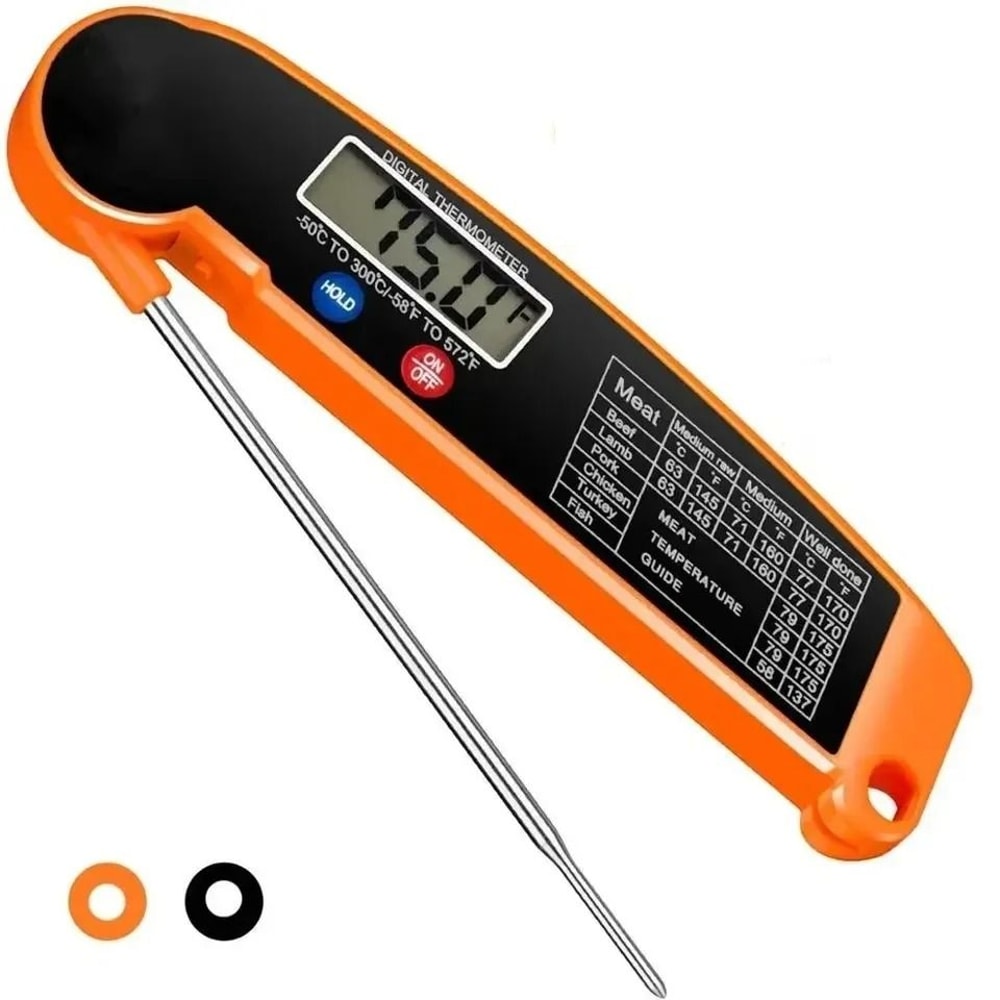 Instant Read Meat Thermometer 2Second Accuracy Waterproof Precision Tool For BBQ Kitchen 0