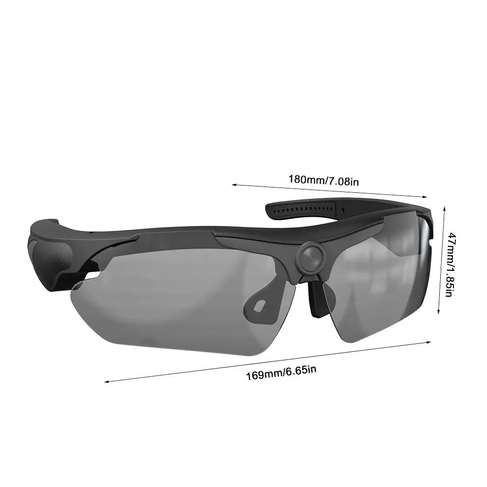 HD 1080P Smart Sunglasses Camera Polarized Sports Eyewear With WideAngle POV Video Recorder 2
