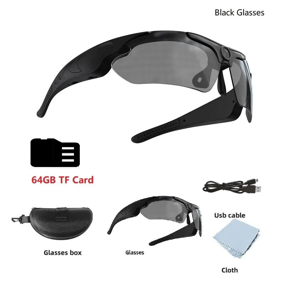 HD 1080P Smart Sunglasses Camera Polarized Sports Eyewear With WideAngle POV Video Recorder 9