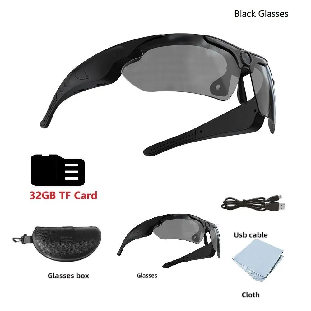 HD 1080P Smart Sunglasses Camera Polarized Sports Eyewear With WideAngle POV Video Recorder 7
