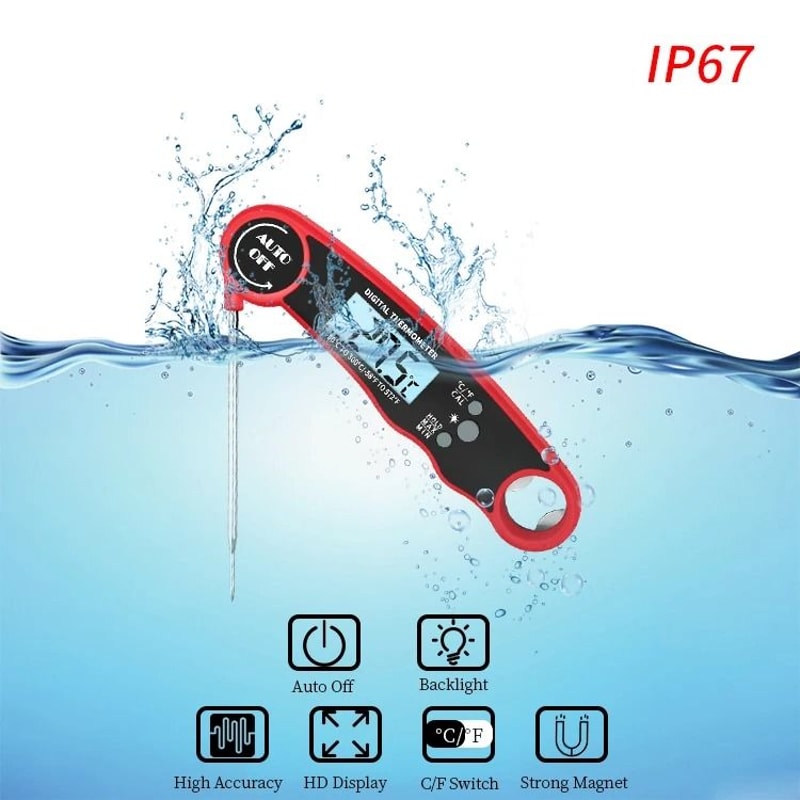 Instant Read Digital Meat Thermometer Professional 3Second Precision Probe For Kitchen BBQ Baking 3