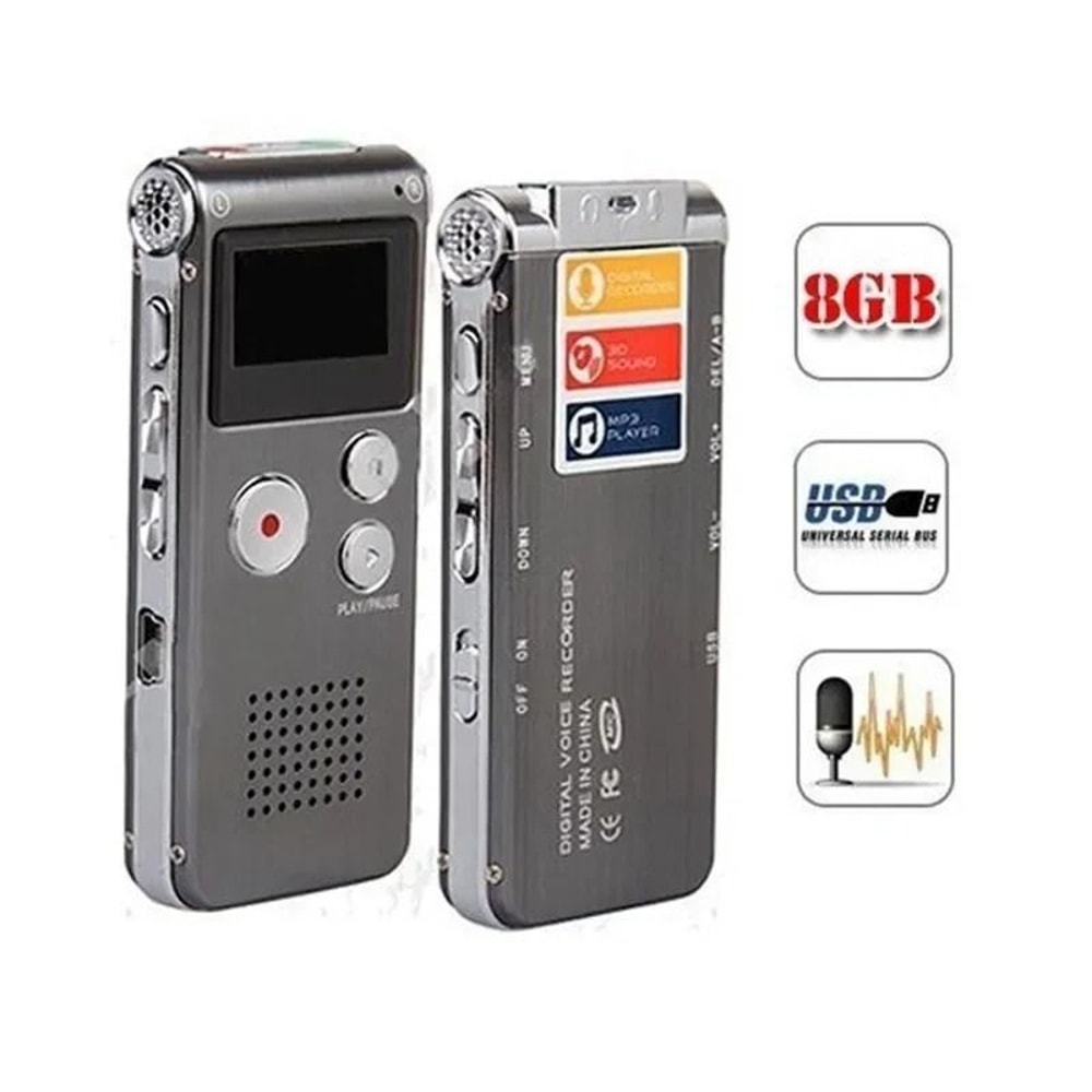 Professional Digital Voice Recorder 650Hr HighCapacity Dictaphone MP3 Player USB Flash Drive Dis