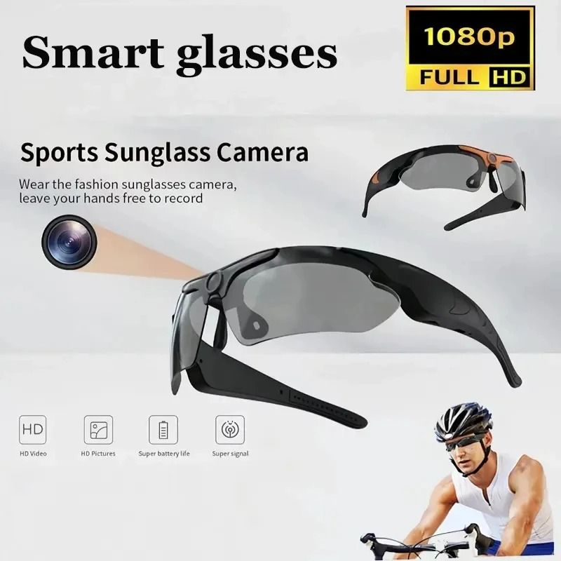 HD 1080P Smart Recording Goggles HandsFree POV Sports Camera Intelligent Cycling Action Eyewear 1