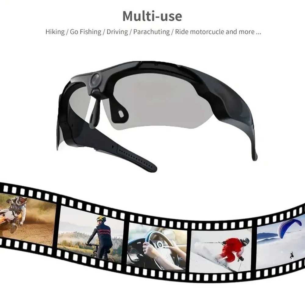 HD 1080P Smart Recording Goggles HandsFree POV Sports Camera Intelligent Cycling Action Eyewear 2