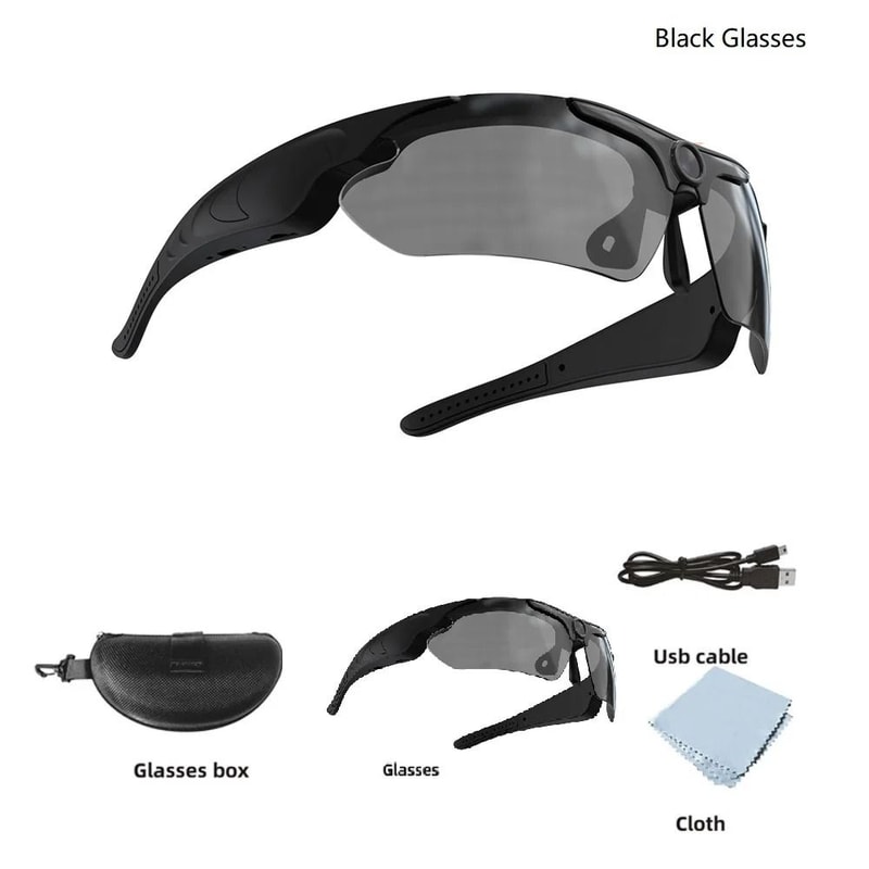 HD 1080P Smart Recording Goggles HandsFree POV Sports Camera Intelligent Cycling Action Eyewear 7
