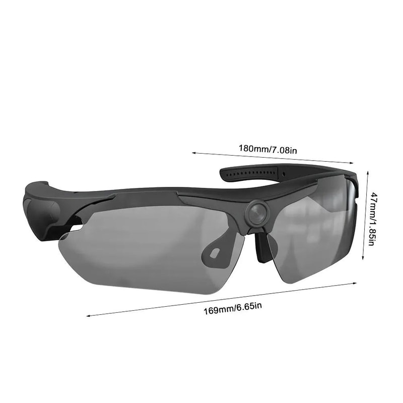 Elite HD 1080P Smart Sunglasses Camera Polarized Sports Eyewear With WideAngle POV Video Recorder 2