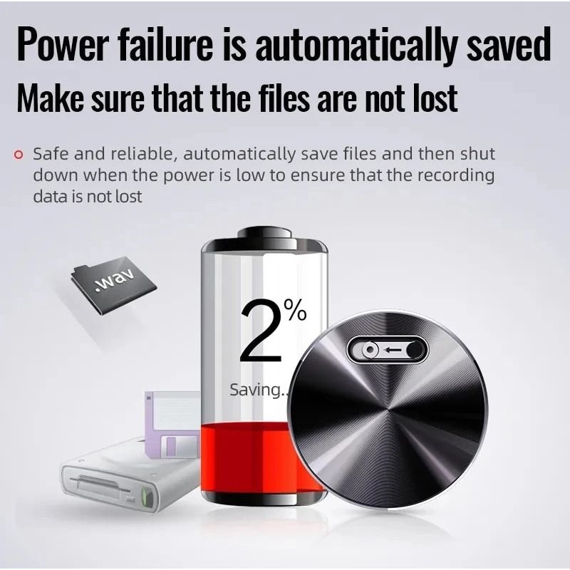 32GB Keychain Mini Voice Recorder HD Noise Reduction Dictaphone Sound Activated Pro Audio MP3 Pl 4