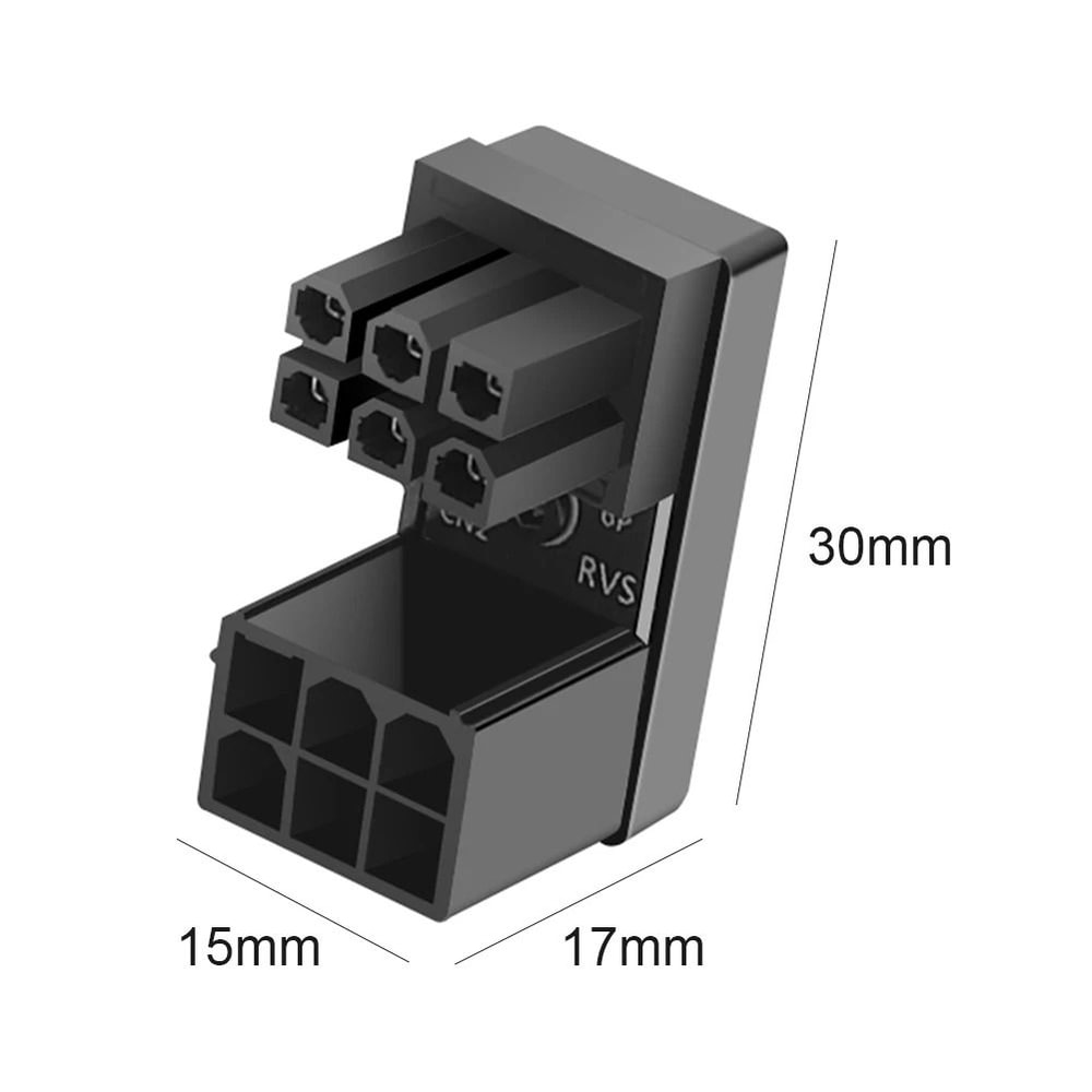 ATX GPU 180Degree Power Adapter Angled Steering Connector For Desktop Video Cards Cable Managemen 8