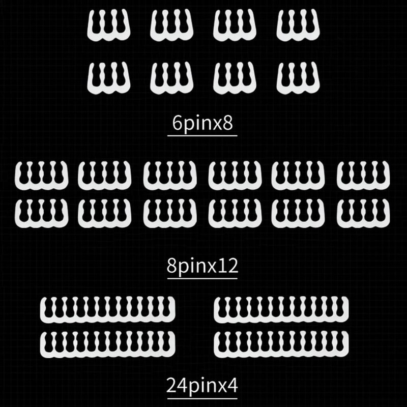 24Piece PC Cable Comb Set Premium Wire Management Clamps Motherboard GPU Power Cable Organizer 1