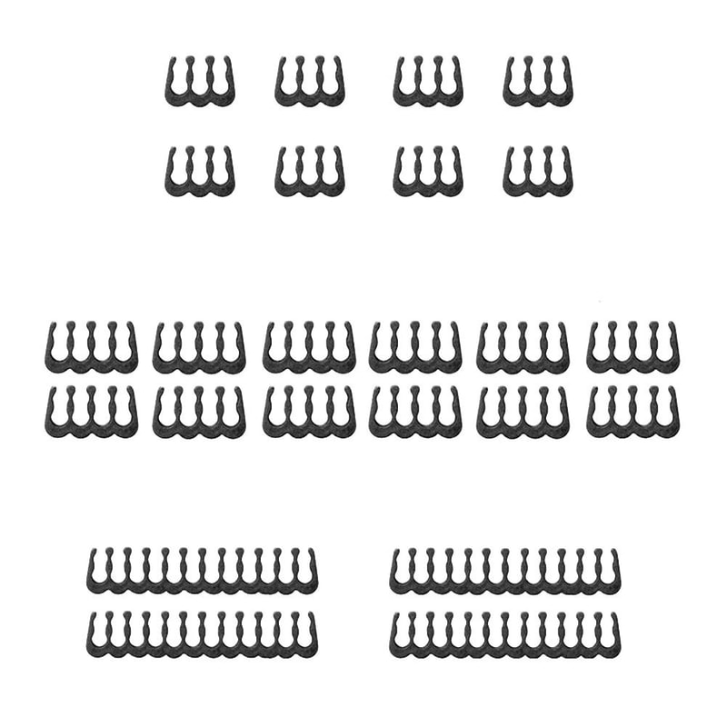 24Piece PC Cable Comb Set Premium Wire Management Clamps Motherboard GPU Power Cable Organizer 4