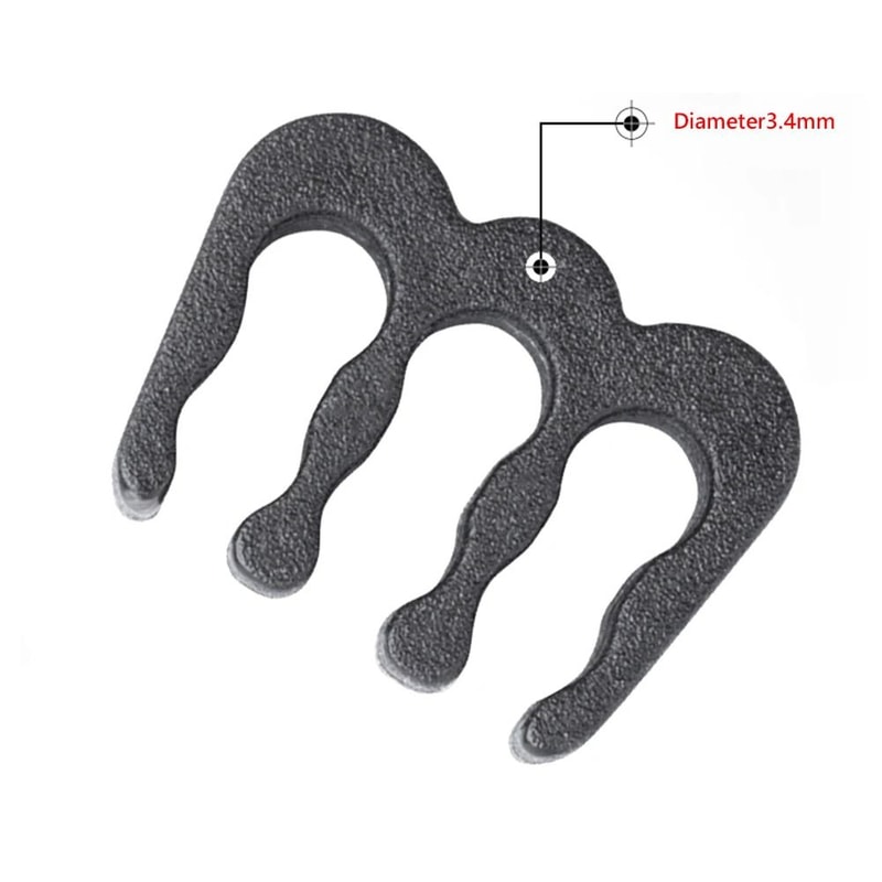 24Piece PC Cable Comb Set Premium Wire Management Clamps Motherboard GPU Power Cable Organizer 5