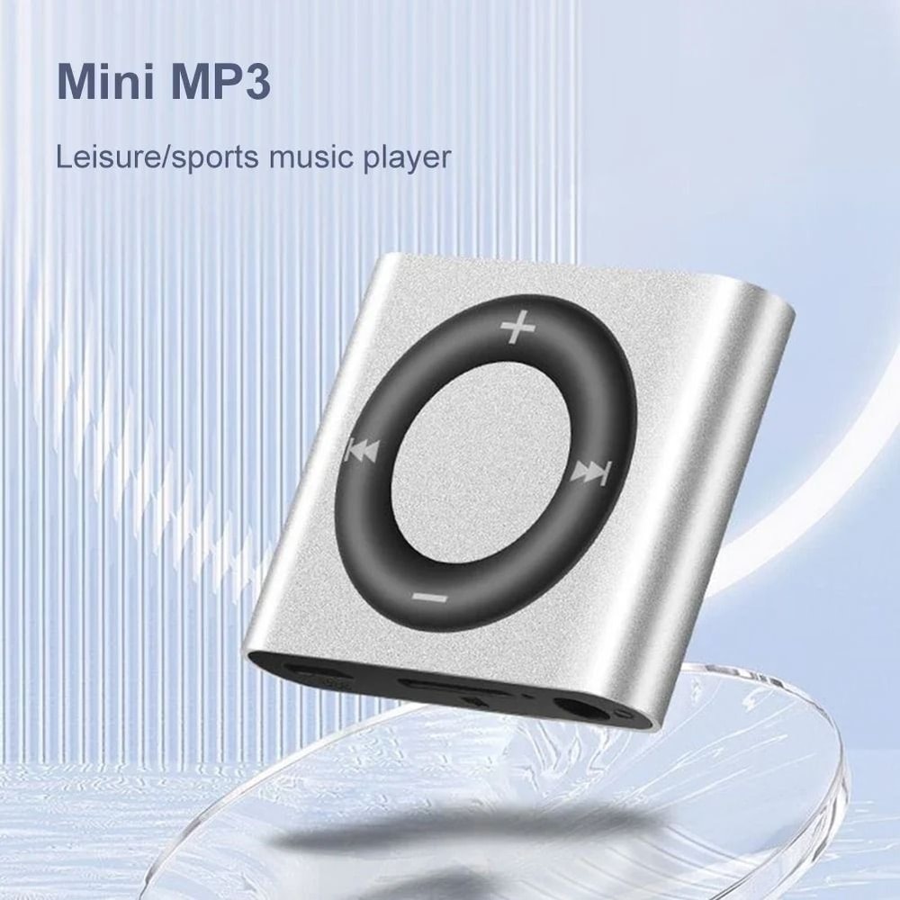 Mini Metal Sports MP3 Player Clipon HiFi Music Player With Builtin Speaker 64GB Expansion 2