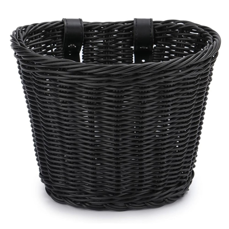 Adjustable Woven Bicycle Front Basket HandCrafted Handlebar Cargo Hub MultiFunctional Bike Storag 10
