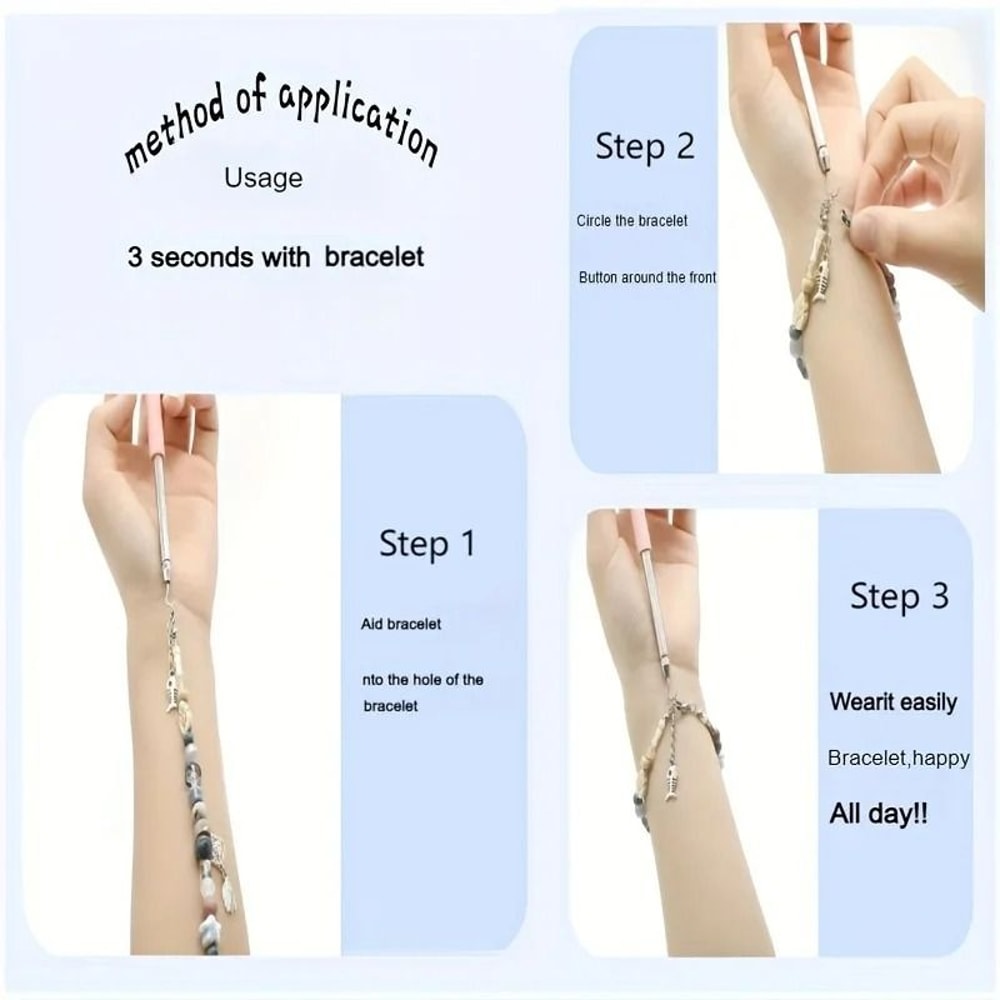 Jewelry Bracelet Helper Tool Professional Fastening Aid Hooking Equipment For Clasps Zippers Cra 6