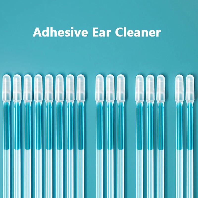 Disposable Adhesive Ear Wax Remover 24Piece Sticky Silicone Ear Pick Set Precision Cleaner For Al 5