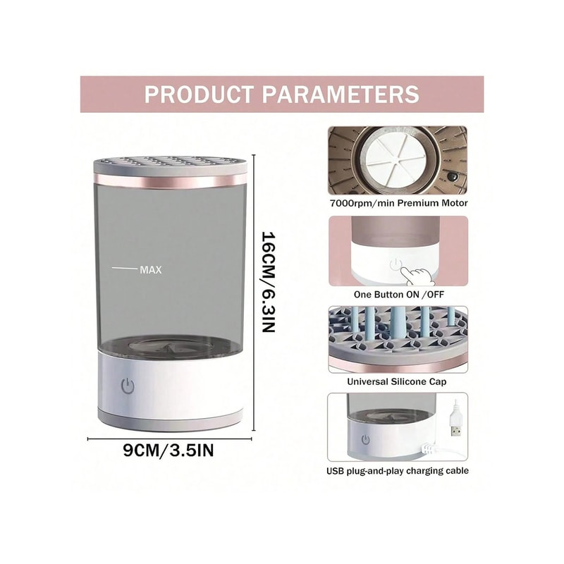 Automatic Electric Makeup Brush Cleaner Rapid HighSpeed Rotation Hub Professional Beauty Tool San 3