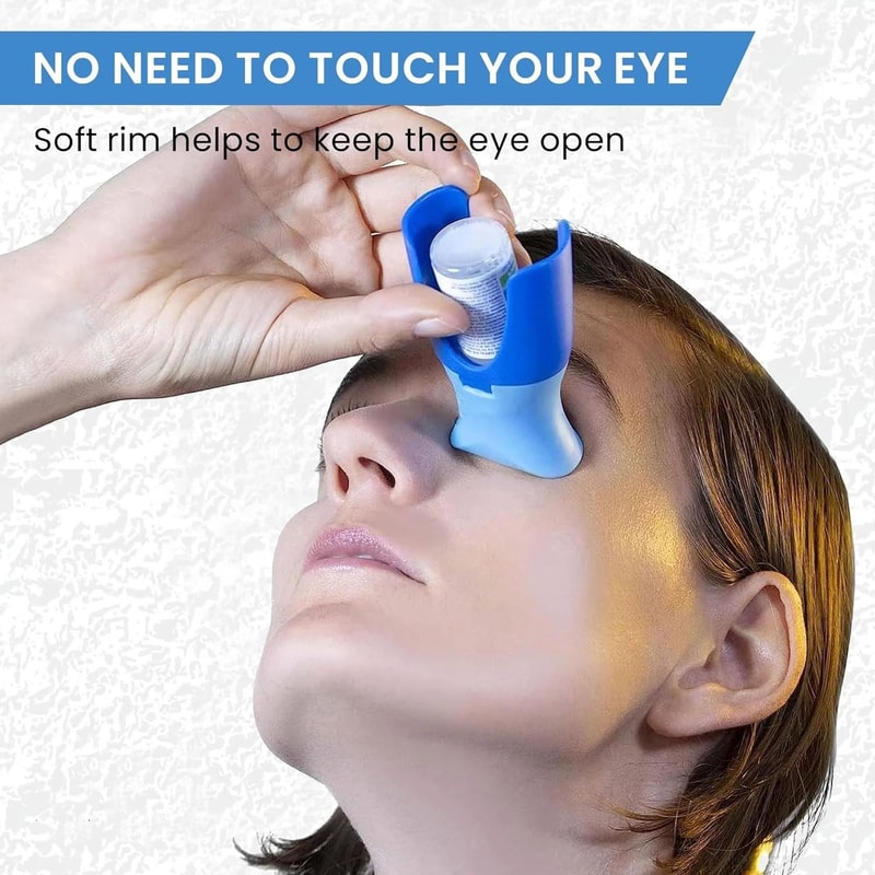 Precision Eyedrop Guide Applicator Reusable Eye Drop Bottle Helper Professional Aid For Ointments 1