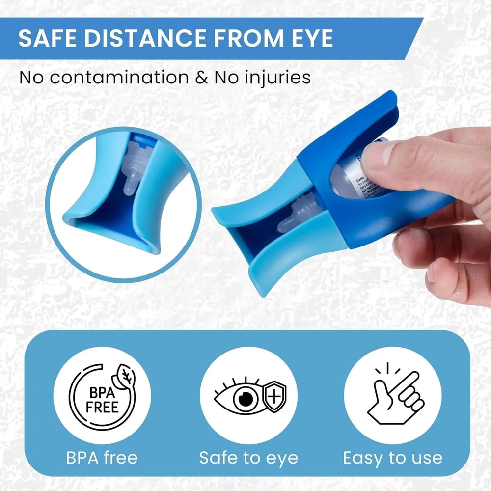 Precision Eyedrop Guide Applicator Reusable Eye Drop Bottle Helper Professional Aid For Ointments 5