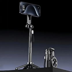 4-in-1 magnetic mini selfie stick – 360° rotating wireless bluetooth stand – professional magnetic phone mount