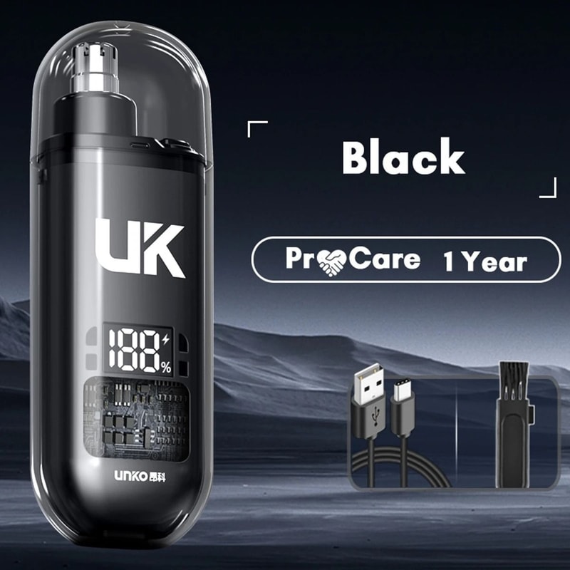 Mini Rechargeable Nose Hair Trimmer Portable Pocket Ear Eyebrow Clipper Professional Painless Gr 6