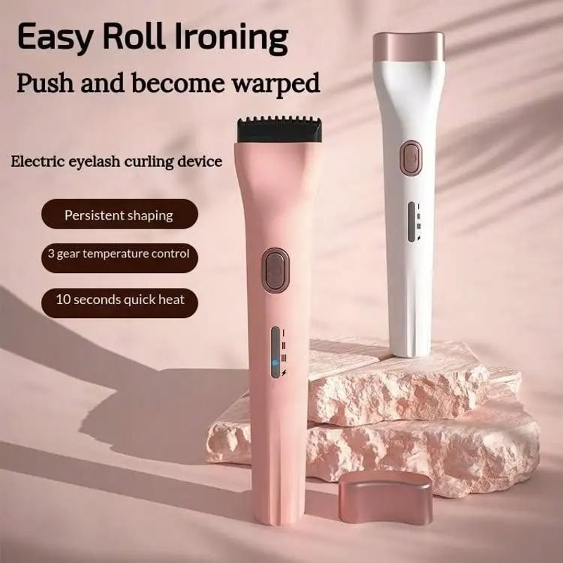 Electric Heated Eyelash Curler Rechargeable Handheld Thermal Lift Professional LongLasting Eye Ma 7