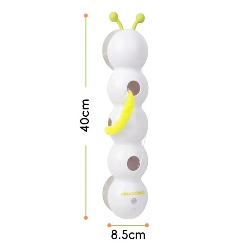 Interactive Caterpillar Cat Toy MotionActivated WhackAWorm Rechargeable Automatic Teaser With Sen 2