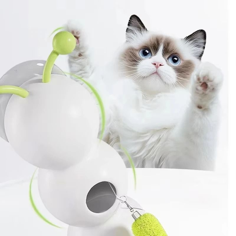 Interactive Caterpillar Cat Toy MotionActivated WhackAWorm Rechargeable Automatic Teaser With Sen 3