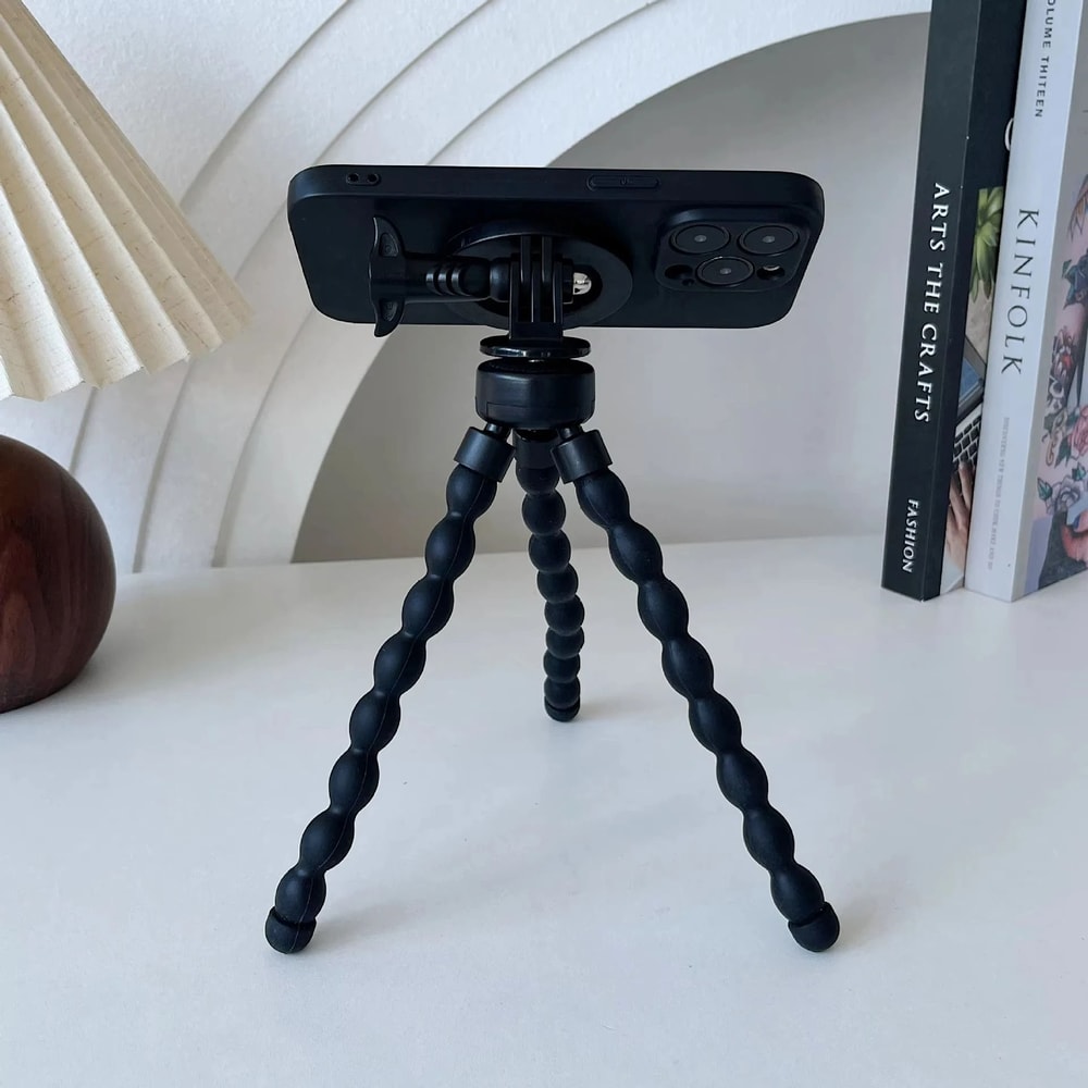 Magnetic Octopus Tripod Universal MagSafe Compatible Smartphone Stand Flexible HighGrip Monopod 2