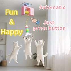 interactive electric cat yo-yo – smart door-hanging automatic ball toy – self-entertainment feline amusement tool