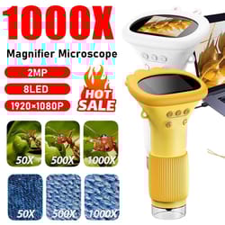 digital kids learning microscope – 1000x hd magnifier with 200mp lens – educational photo & video science tool