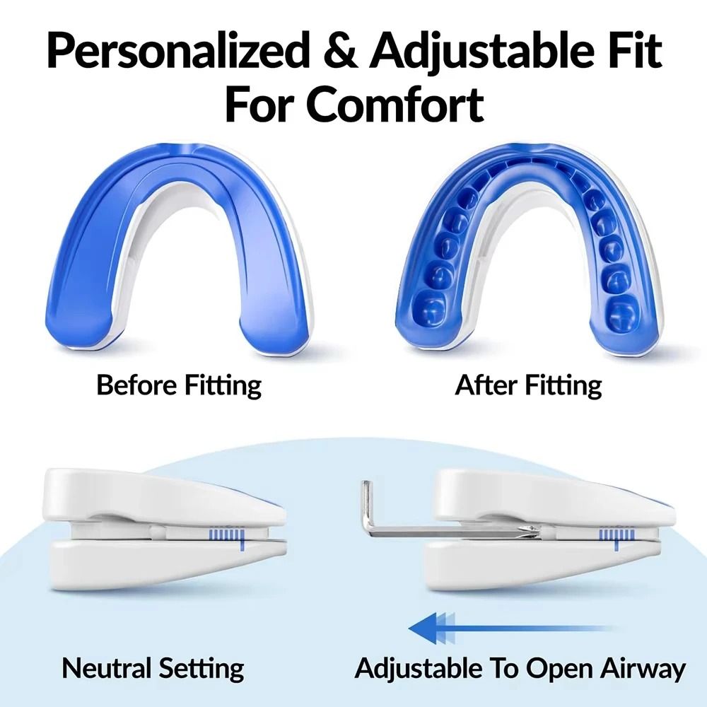 Adjustable AntiSnoring Mouth Guard Professional Bruxism Stopper Sleep Aid Precision Oral Airway 5