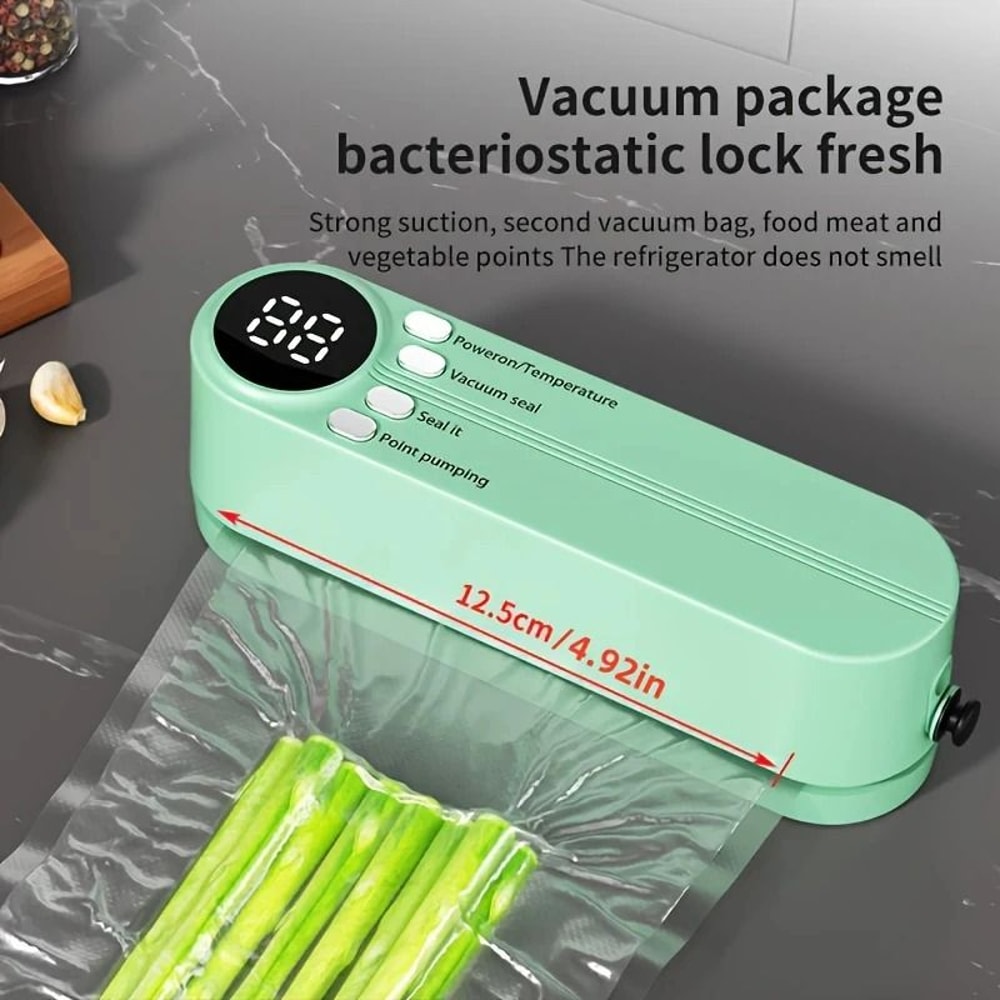 Multifunctional Wireless Vacuum Sealer USB Rechargeable Food Preserver With Suction Inflation Fun 3