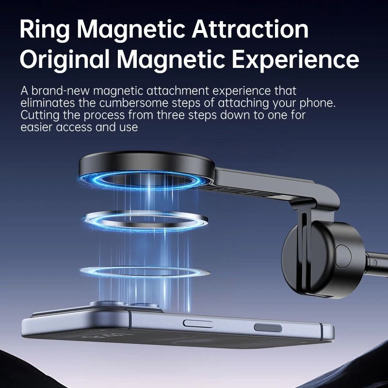 Magnetic Phone Tripod Selfie Stick Wireless Phone Grip Desktop Stand MagSafe Compatible Stabiliz 1