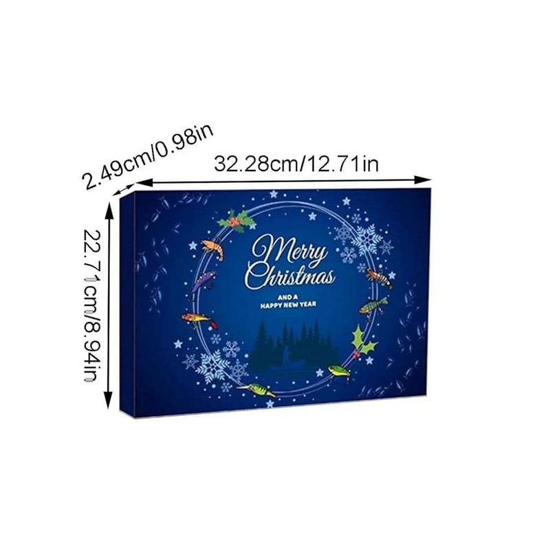 24Day Fishing Advent Calendar Christmas Surprise Countdown Set Professional Fishing Gear Mystery 4