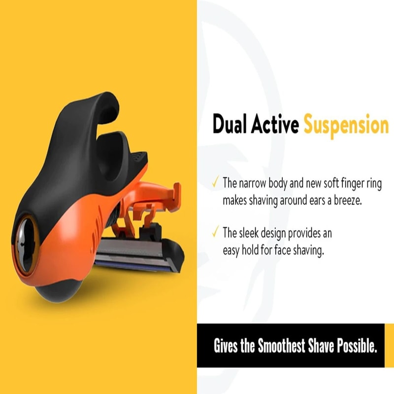 Dual Active Suspension Head Skull Razor Revolutionary Ergonomic Scalp Groomer HighPrecision Mens 5