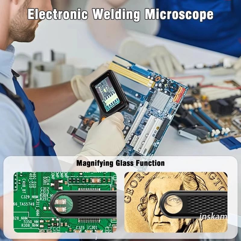 Digital Handheld Microscope With 30 In IPS Screen 2MP Autofocus Coin Video Magnifier HighPrecisi 4